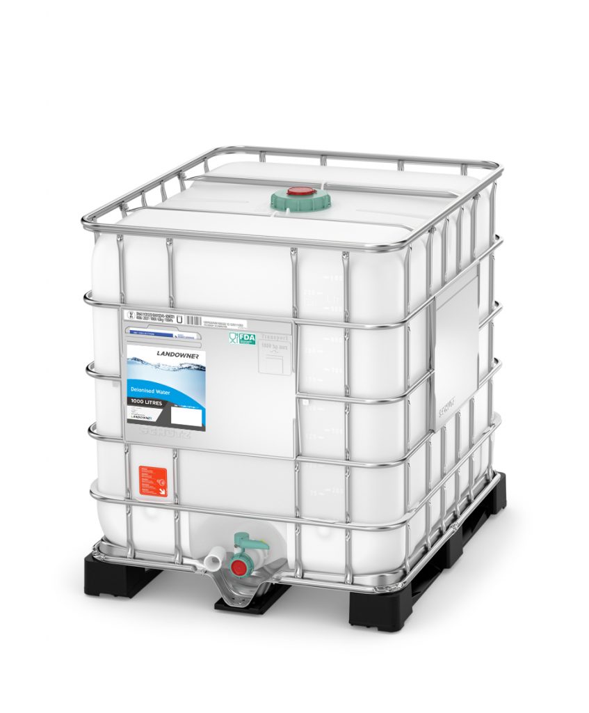 Deionised water 1000l IBC